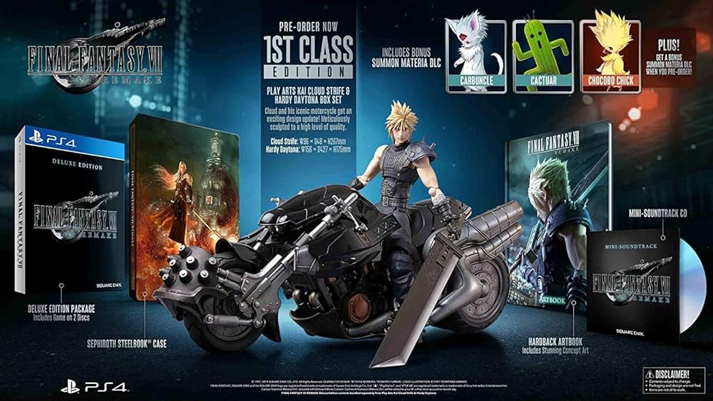 Square Enix Final Fantasy VII Remake Play Arts Kai Cloud
